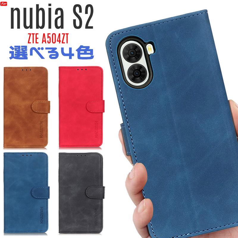 nubia ZTE nubia S2 ケース 手帳型 A504ZT 対応 財布型 マグネット開閉