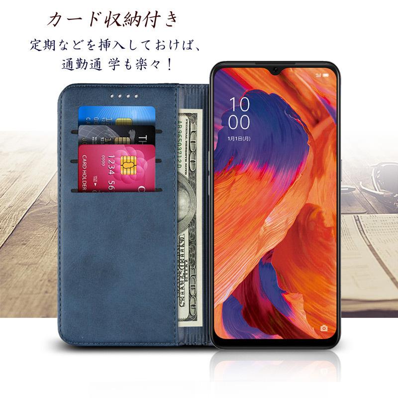 OPPO - OPPO A73   本体　手帳型ケース付き OPPO A A73 ケース 手帳型 スマホケース ベルト無し カード収納