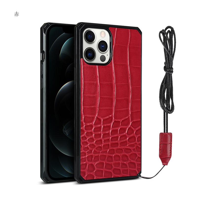 Google Pixel 5 ケース クロコダイル 背面カバー ストラップ ネックストラップ 2本付き 訳アリ商品 | iPhone 12 | 05