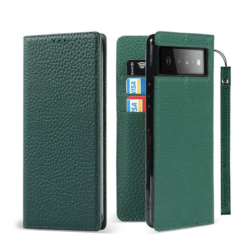 Pixel6 pro スマホ 手帳型 ケース カードケース ストラップホール付き Google Pixel 本革 6 ケース 手帳型 ストラップ付き ベルトレス カード