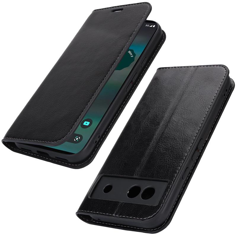 Google Pixel 8a ケース 手帳型 Google Pixel 8a カバー 牛床革 高級感も耐久性も高い ストラップ穴付き 爆買 | Google Pixel | 14