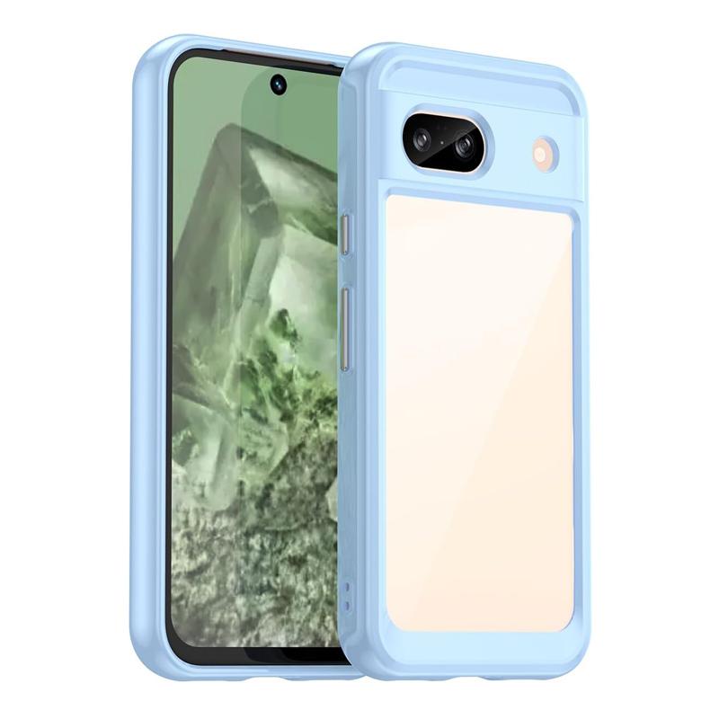 Google Pixel 8a ケース Google Pixel 8a バンパーケース PC背面 TPUバンパー 着脱簡単 耐衝撃 ストラップ穴付き 爆買 | Google Pixel | 14