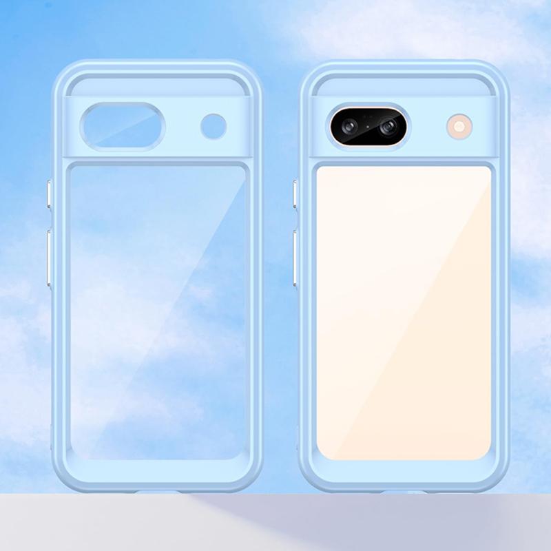 Google Pixel 8a ケース Google Pixel 8a バンパーケース PC背面 TPUバンパー 着脱簡単 耐衝撃 ストラップ穴付き 爆買 | Google Pixel | 15