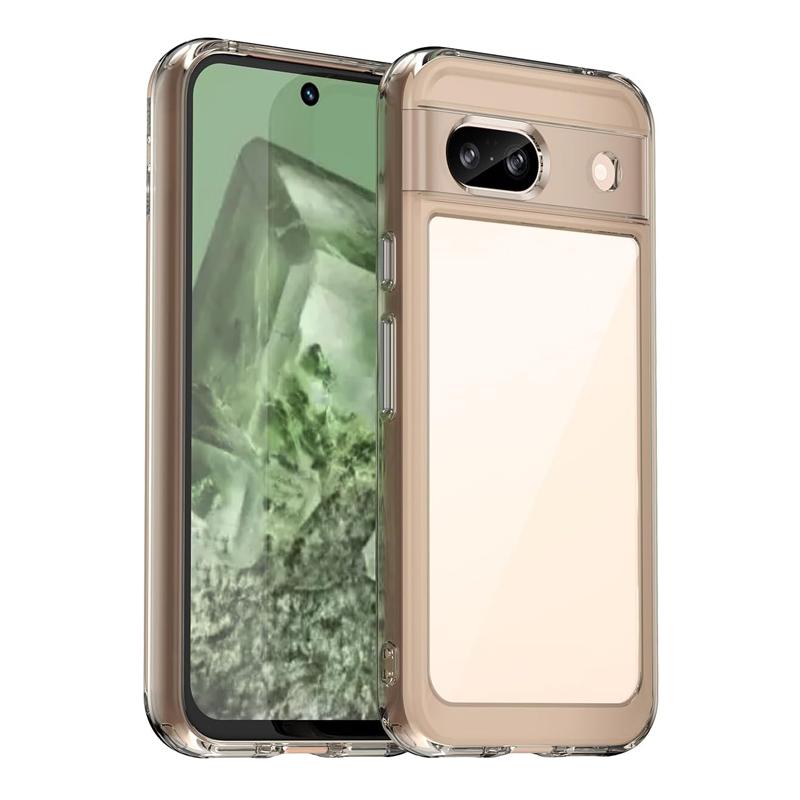 Google Pixel 8a ケース Google Pixel 8a バンパーケース PC背面 TPUバンパー 着脱簡単 耐衝撃 ストラップ穴付き 爆買 | Google Pixel | 16