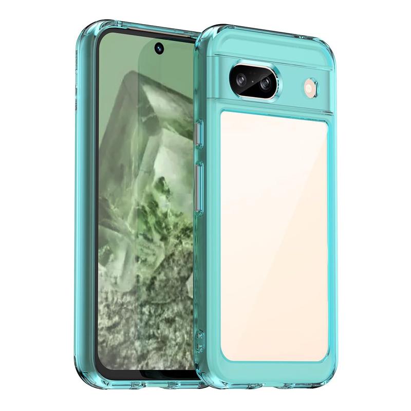 Google Pixel 8a ケース Google Pixel 8a バンパーケース PC背面 TPUバンパー 着脱簡単 耐衝撃 ストラップ穴付き 爆買 | Google Pixel | 18