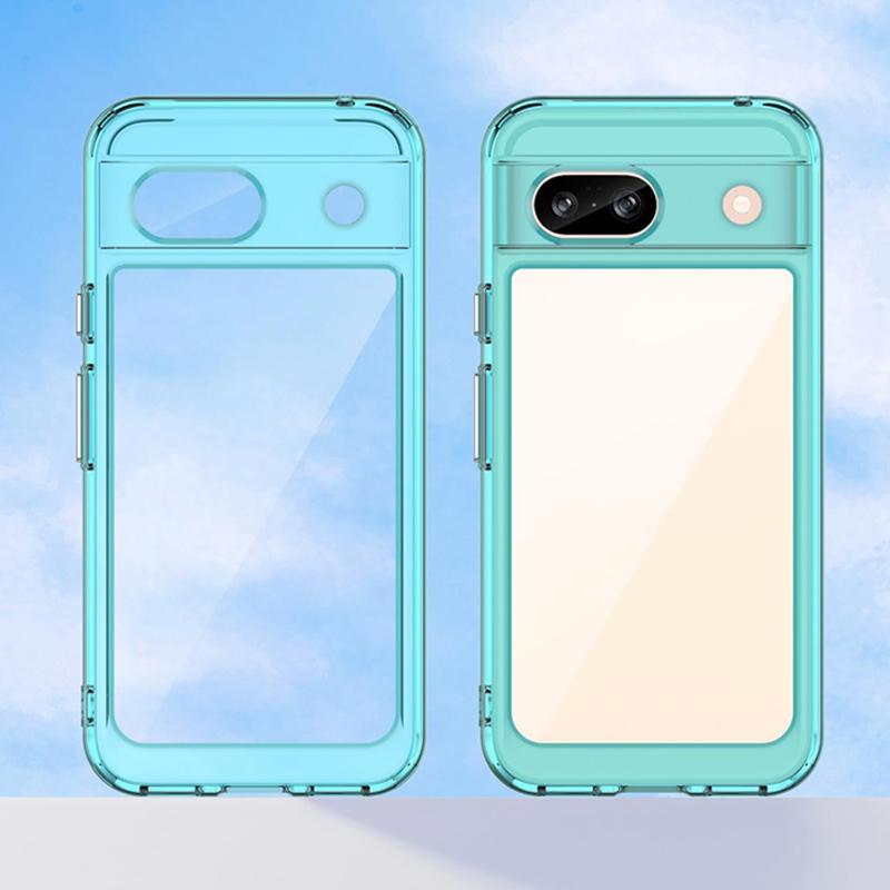 Google Pixel 8a ケース Google Pixel 8a バンパーケース PC背面 TPUバンパー 着脱簡単 耐衝撃 ストラップ穴付き 爆買 | Google Pixel | 19
