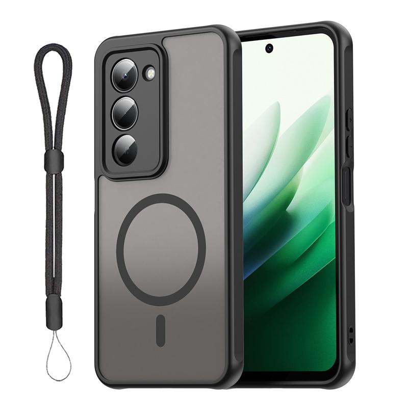 【新品同様】Xiaomi Redmi15 5G マグセーフケース+リング付 Redmi 15 5G ケース MagSafe対応 TPU+PC素材 PC背面 耐衝撃 TPU
