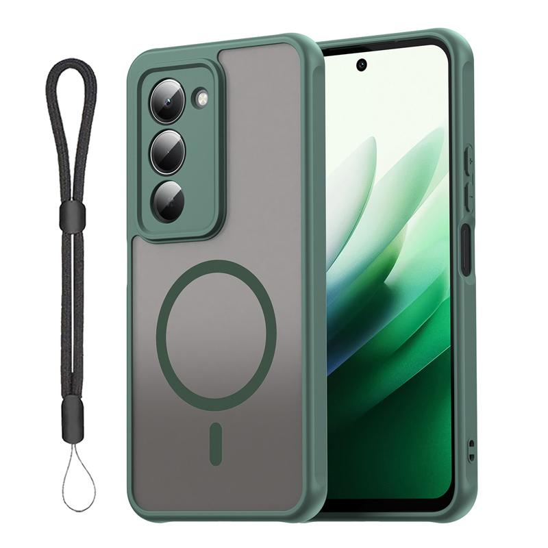 Redmi 15 5G ケース MagSafe対応 TPU+PC素材 PC背面 耐衝撃 TPU