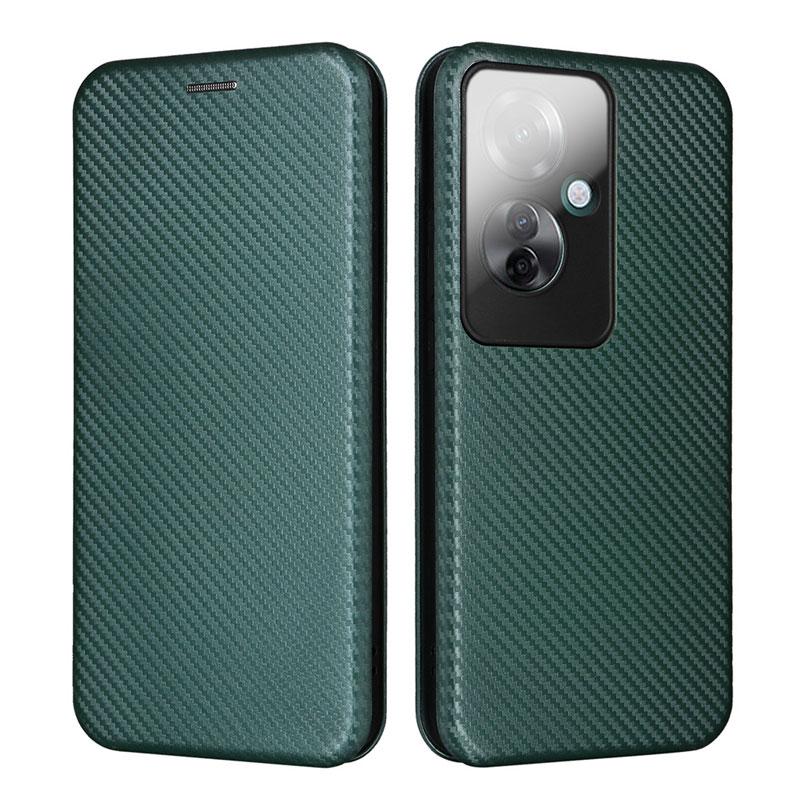 Reno OPPO Reno11 A ケース 手帳型 炭素繊維素材 ベルト無し