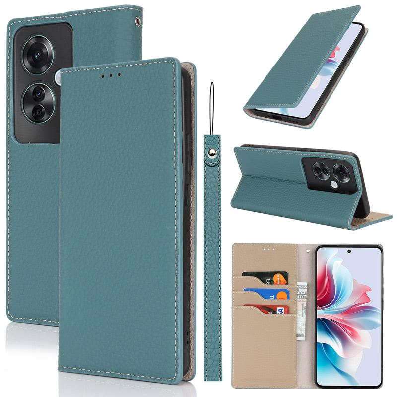 【美品】OPPO Reno11 A ダークグリーン ケース付き ムスビー｜☆新品・未開封☆SIMフリー版☆OPPO Reno11 A ダーク