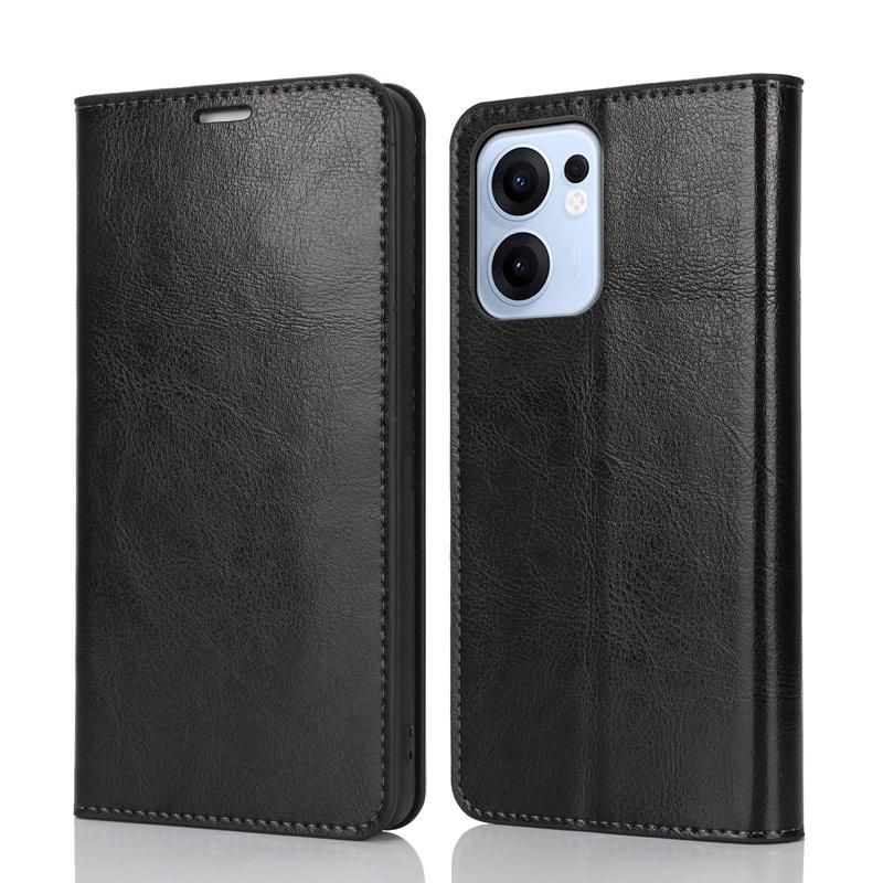 Reno OPPO Reno13 A ケース 手帳型 牛床革 高級感も耐久性も高い