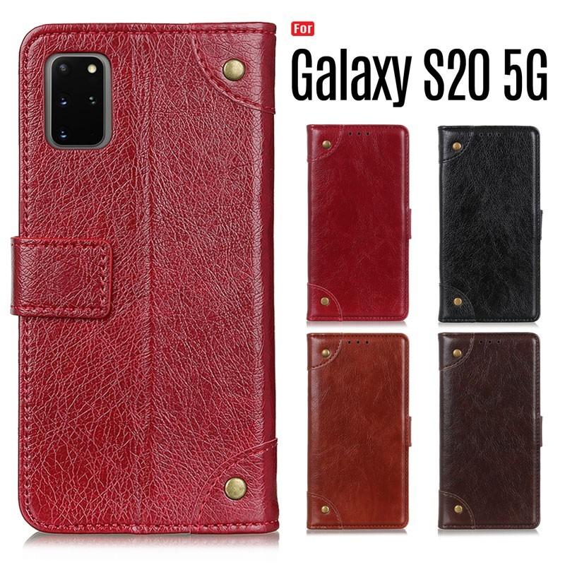Galaxy S S20 5G ケース 手帳型 スマホケース 閉じたまま通話 カード 