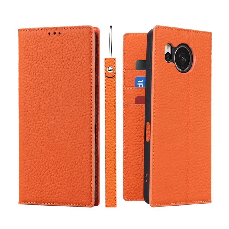 AQUOS sense 本革 sense7 plus ケース 手帳型 ストラップ付き