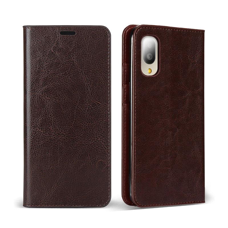 シンプルスマホ7/シンプルスマホ6/BASIO active2/BASIO active ケース 手帳型 カード収納 牛床革 高級感も耐久性も高い 爆買 | シンプルスマホ | 12