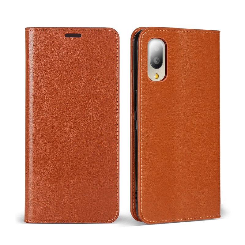 シンプルスマホ7/シンプルスマホ6/BASIO active2/BASIO active ケース 手帳型 カード収納 牛床革 高級感も耐久性も高い 爆買 | シンプルスマホ | 13