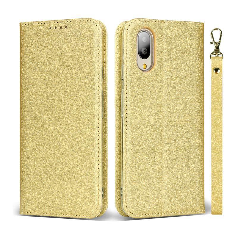 シンプルスマホ7/シンプルスマホ6/BASIO active2/BASIO active ケース 手帳型 カード収納 ストラップ付き シャイニー素材 爆買 | シンプルスマホ | 13