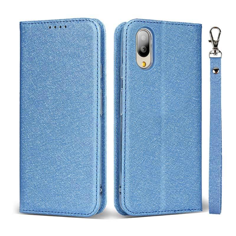 シンプルスマホ7/シンプルスマホ6/BASIO active2/BASIO active ケース 手帳型 カード収納 ストラップ付き シャイニー素材 爆買 | シンプルスマホ | 15