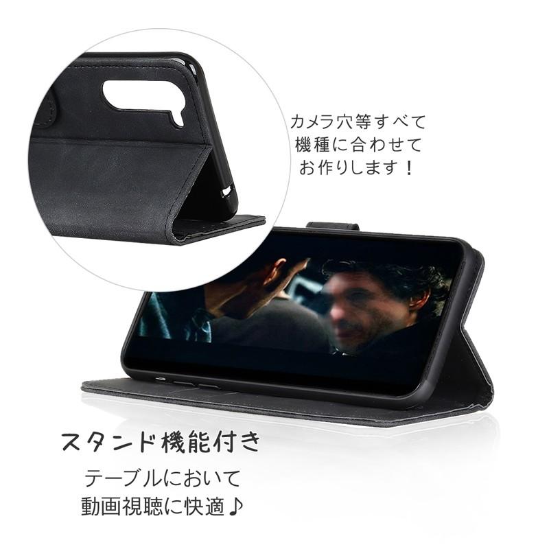 未使用 iPhone5/5S 手帳型ケース ブラック スタンド機能 カード収納 シンプルスマホ シンプルスマホ5 ケース 手帳型 スマホケース カード