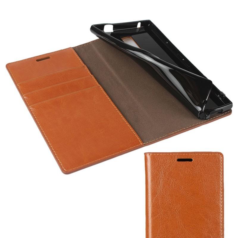 かんたんスマホ 京セラ URBANO V04 ケース 手帳型 KYV45 牛床革