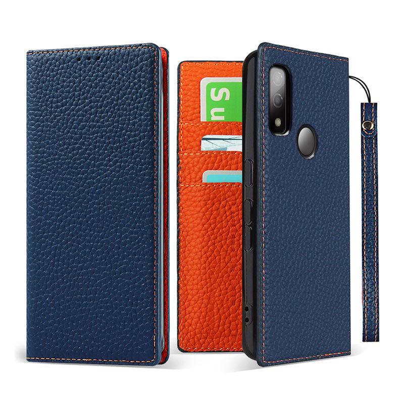 arrows 本革 We F-51B FCG01 ケース 手帳型 カード収納 スタンド機能