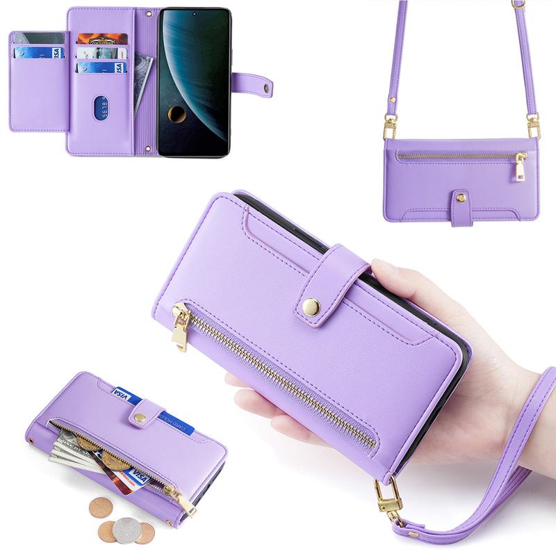 arrows We2 Plus ケース 【 ストラップ 長+短 2本】肩掛け 両手自由 財布一体 ファスナー式小銭入れ カード収納6ヶ所 爆買 | arrows We | 11