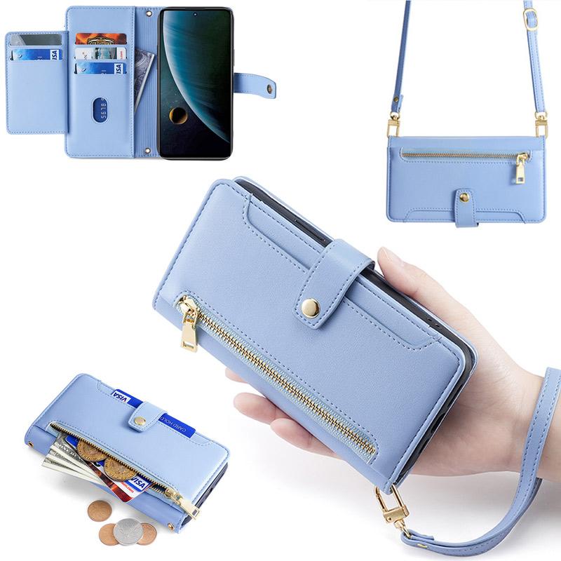 arrows We2 Plus ケース 【 ストラップ 長+短 2本】肩掛け 両手自由 財布一体 ファスナー式小銭入れ カード収納6ヶ所 爆買 | arrows We | 12