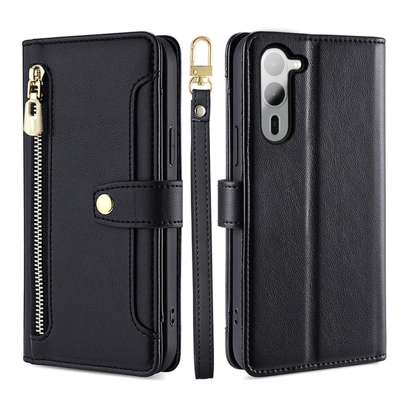 arrows We2 Plus ケース 【 ストラップ 長+短 2本】肩掛け 両手自由 財布一体 ファスナー式小銭入れ カード収納6ヶ所 爆買 | arrows We | 16