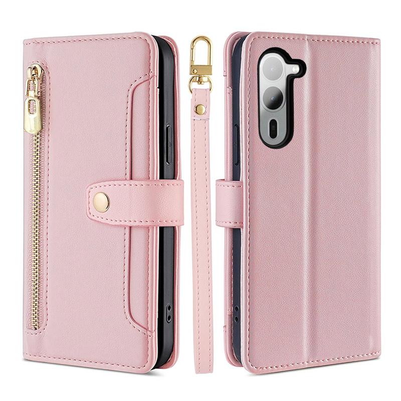 arrows We2 Plus ケース 【 ストラップ 長+短 2本】肩掛け 両手自由 財布一体 ファスナー式小銭入れ カード収納6ヶ所 爆買 | arrows We | 21