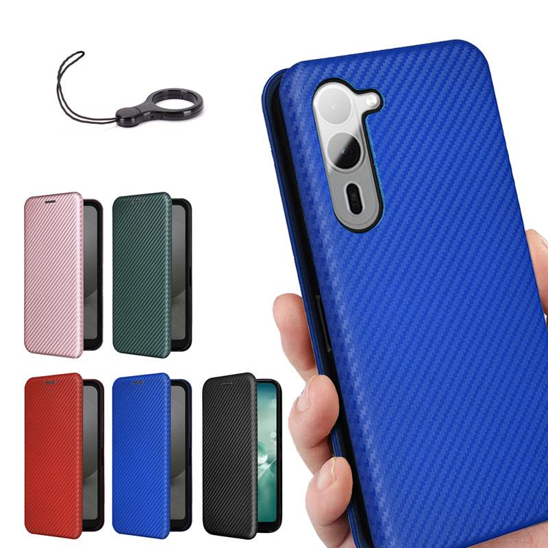 arrows We2 Plus ケース 手帳型 炭素繊維風素材ハートカバー ベルト無し マグネット内蔵 落下防止リングストラップ 付き 爆買 | arrows We | 18