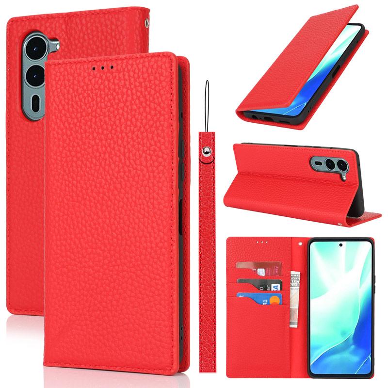 arrows We 本革 We2 Plus ケース 手帳型 財布型 耐衝撃 ベルト無し