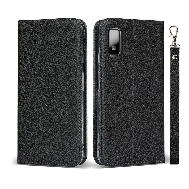 AQUOS wish wish2 /AQUOS ケース 手帳型 ストラップ付き シャイニー