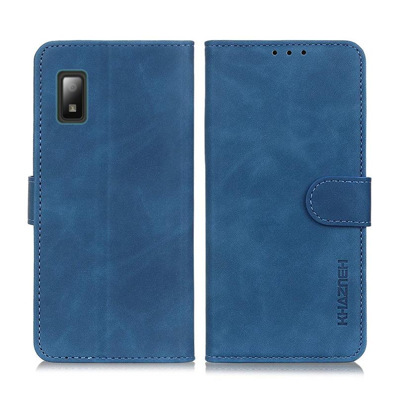 AQUOS wish3 A302SH ネイビー AQUOS wish3 ケース 手帳型 A302SH カード収納 スタンド機能 スエード