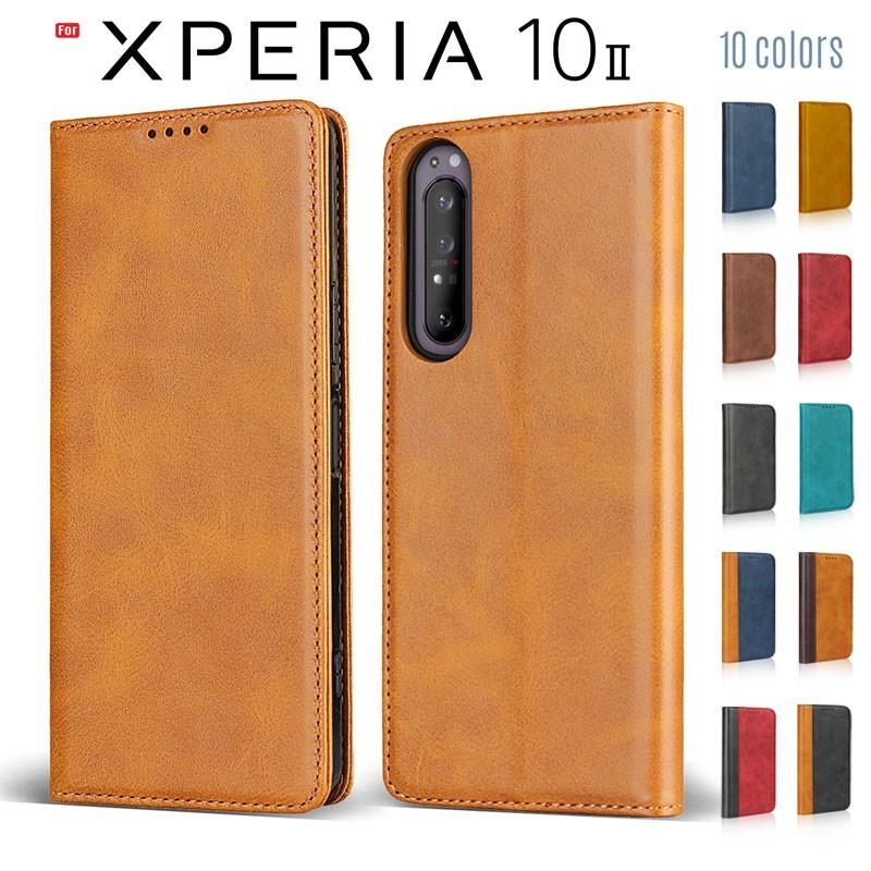Xperia 10 Ii ケース 手帳型 Xperia 10 Ii スマホケース ベルト無し カード収納 スタンド機能 閉じたまま通話 Xperia10 35 Litbrian 通販 Yahoo ショッピング