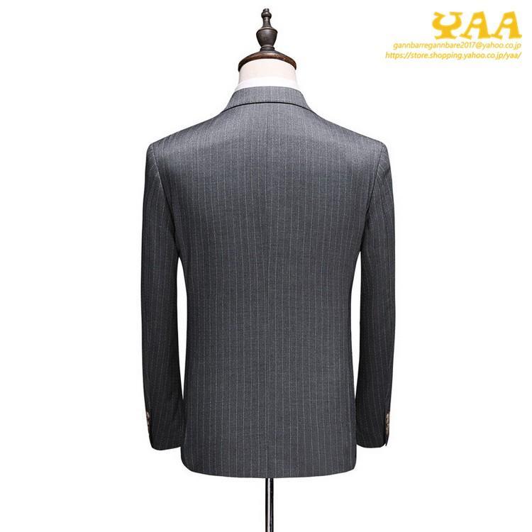 ダブルスーツ メンズ 3ピーススーツ スリーピー ビジネススーツ