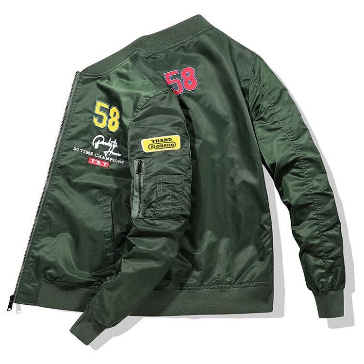 メンズ ジャケット ジャンパー フライトジャケット MA1 MA-1 刺繍