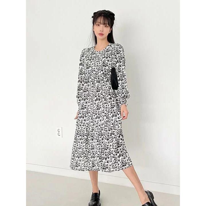 かわいい 黒 ブラック シンプル 花柄 レディース 長袖 ワンピース ホワイト デート お呼ばれ お出かけ Aライン カジュアル きれいめ 大人可愛い 40代 30代 代 秋 春 白 風鈴 ウィンドウチャイム Populationmalawi Org