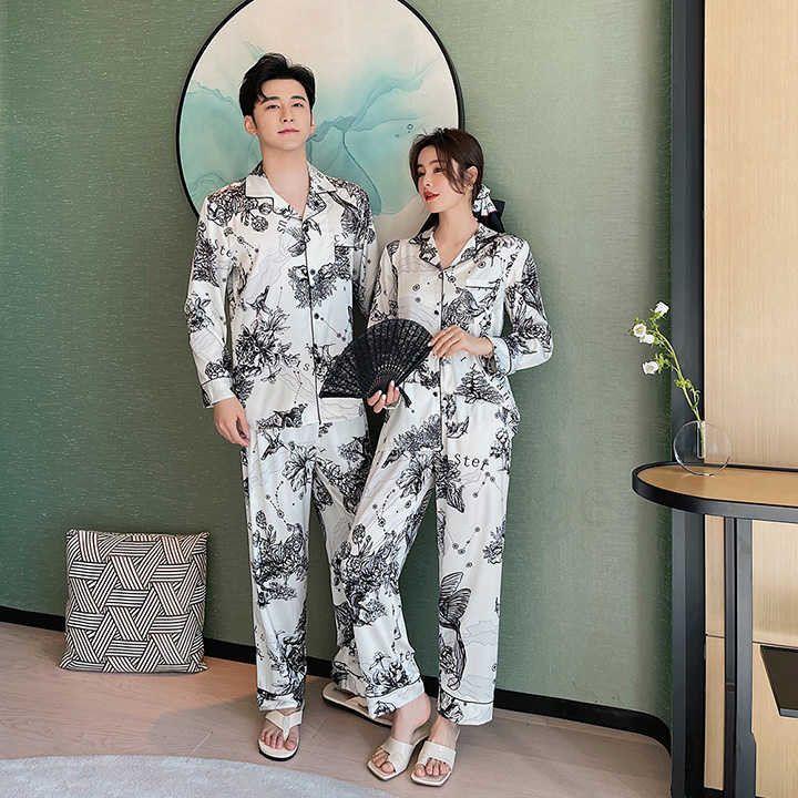 ペアパジャマ 合成 シルク パジャマ ペア おしゃれ 結婚祝い プレゼント ペアパジャマ サテン シルク パジャマ メンズ ペアルック パジャマ おそろい レディース 時間指定不可