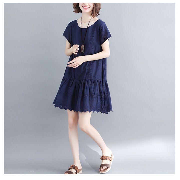 白ワンピース 白 カジュアルワンピース 夏 ワンピース 韓国 膝丈 森ガール 白 ホワイト 白ワンピース ワンピ ワンピース 刺繍 ネイビー リゾート ワンピ ワンピー Lrjrgunmln ファッション Omegastone Com Au