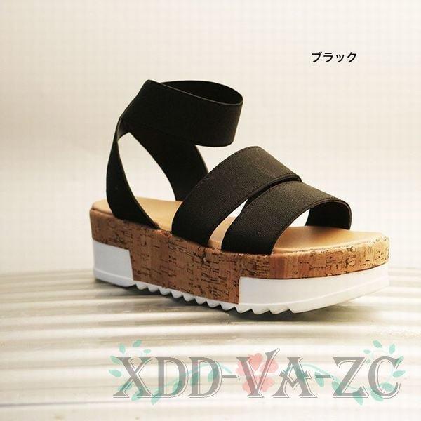 肌触りがいい ウェッジソールサンダル 厚底サンダル ラバーソール 滑りにくい 新作 サンマ 夏 ストラップサンダル レディース サンダル カラー 22 5 Www Sustentec Com Br
