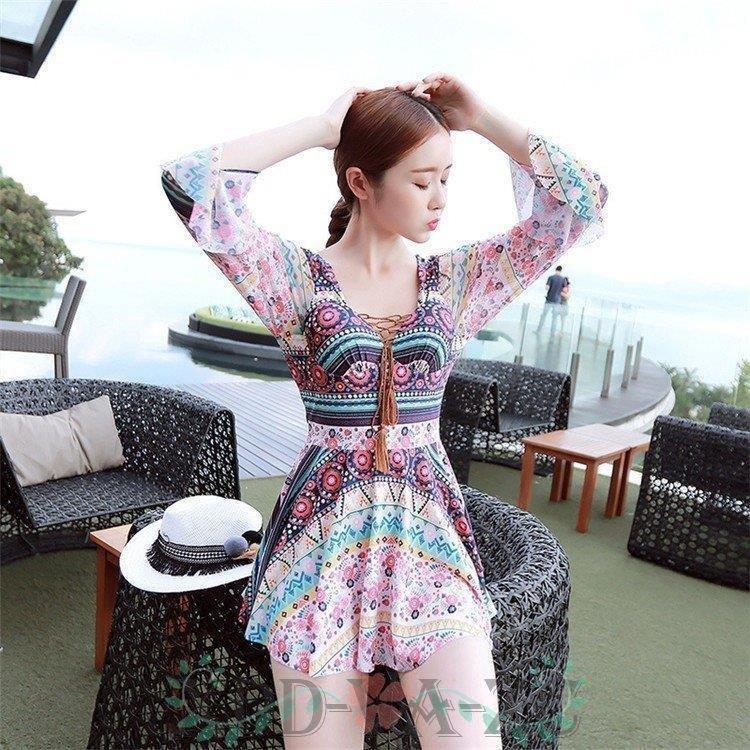 楽天市場 水着レディース 体型カバー 水着 長袖 花柄 フリル袖 ワンピース型 ショートパンツサロペット水着 バンドゥ 水着 韓国風 40代 可愛い スイムウェア ママ水着 人気満点 Turningheadskennel Com