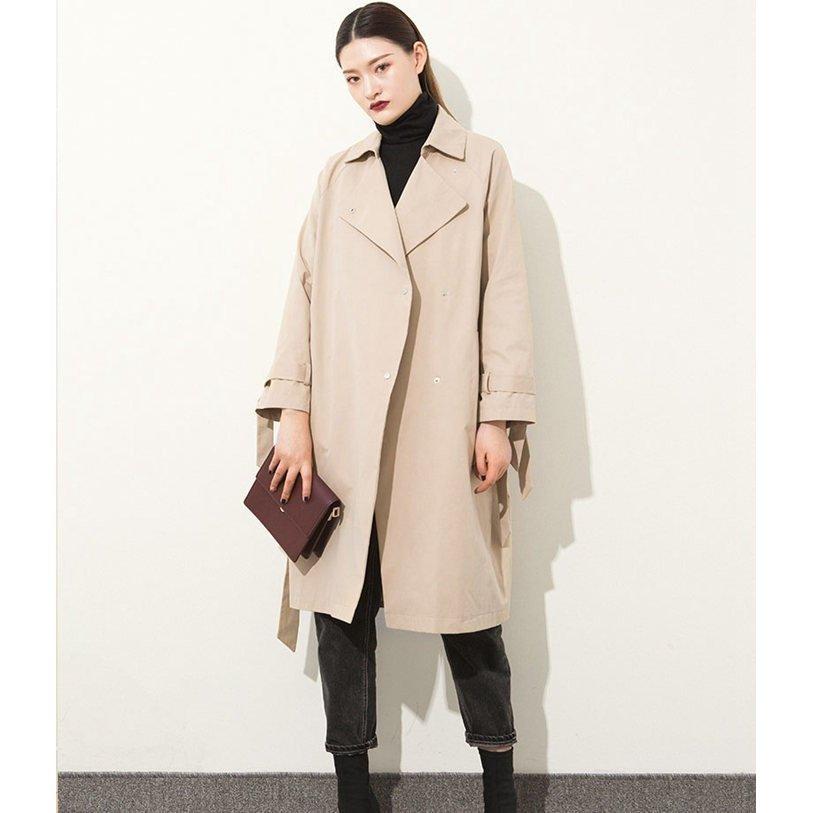 人気ブランドの 30代 代 レディース トレンチコート 40代 新作登場 通勤通学 無地 アウター カジュアル ゆったり チェスターコート スプリングコート レディース トレンチコート アウター コート アウター Caalin Com