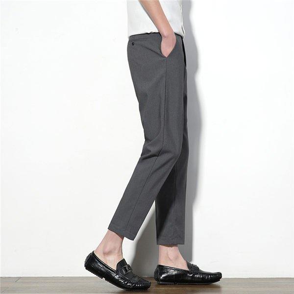 22年新作 通勤用パンツ スツパンツ スラックス 紳士パンツ メンズ チノパン スリムビジネスパンツ 送料無料 春夏 お兄系 薄手 小尻 スリム パンツ 九分丈パンツ チノパンツ サイズ 29 Www We Job Com