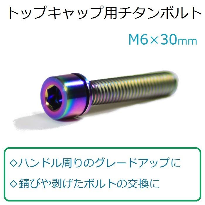 M5×18チタン製 ステムボルト6本 (オイルスリック) ワッシャー無し