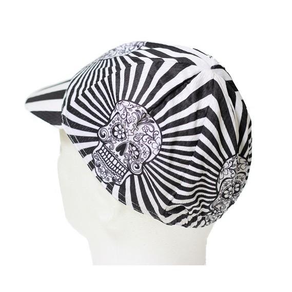 サイクルキャップ『スケルトン』ガイコツがキモかわいい メッシュ 夏用 安い ロードバイク |  | 01