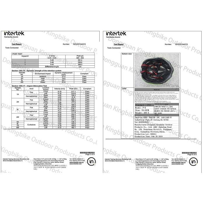 サイクルヘルメット KINGBIKE Ultralight200G LEDテールライト内蔵 『ウルトラライト200Gヘルメット』 |  | 08