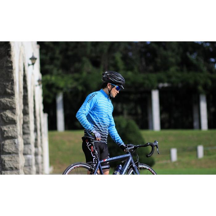 サイクルジャージ Miloto インナーフリース『ロンバルディア』長袖 裏