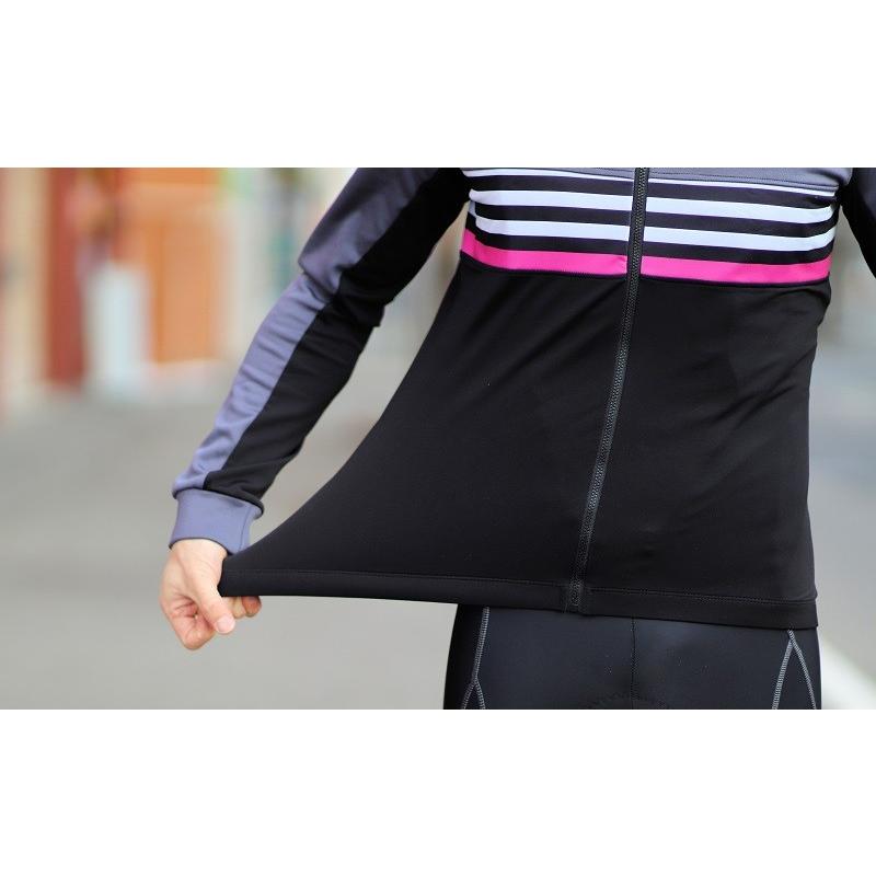 サイクルジャージ『フィネストレ』長袖 裏起毛 秋冬 おしゃれ ロード