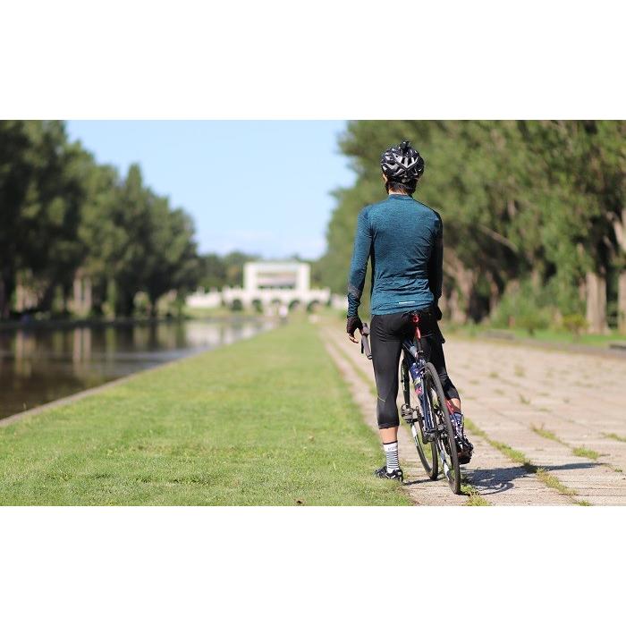 サイクルウェア  よく伸びてフィットする3/4パッド付ショーツ『ルーベ75』七分丈 レーパン ロードバイク MTB おしゃれ |  | 02