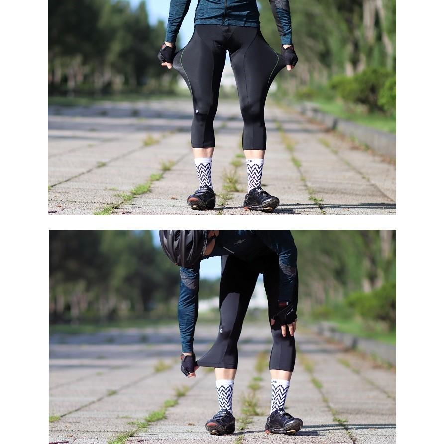 サイクルウェア よく伸びてフィットする3/4パッド付ショーツ『ルーベ75