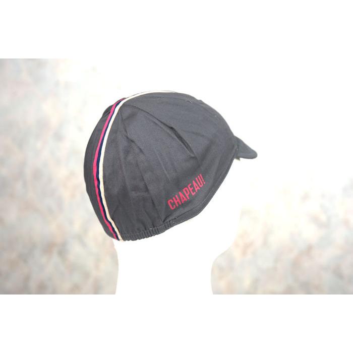 サイクルキャップ Chapeau!（シャポー!）スリーストライプ コットン
